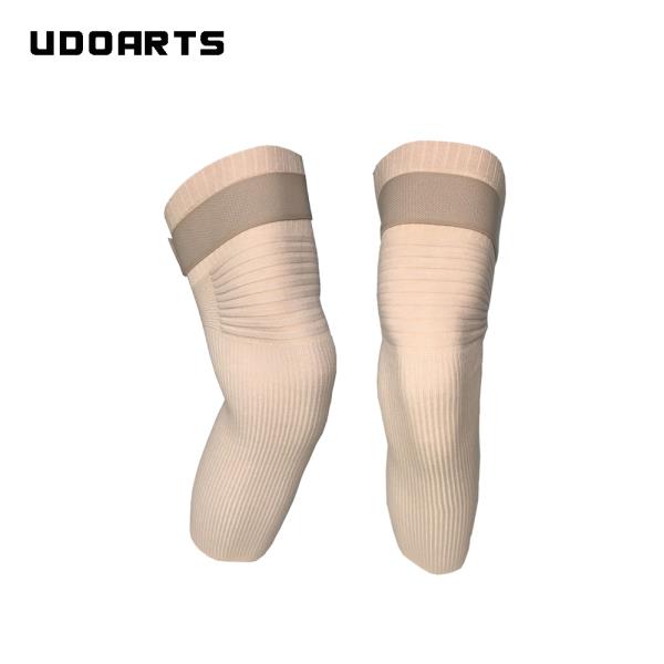 UDOARTS 코튼 무릎 워머 탄성 다리 슬리브 사계절 미끄럼 방지 스트랩 남녀공용 1 쌍 : 제케상사