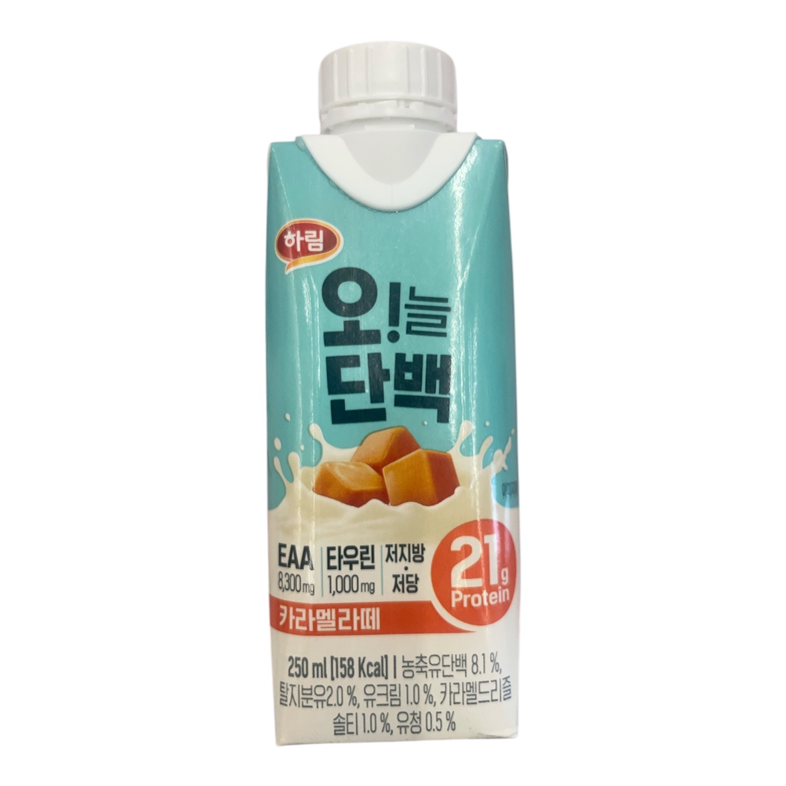 하림 운동후 라떼로 즐기는 오!늘단백 초코라떼 카라멜라떼 250ml 18개 : 몽키셀러