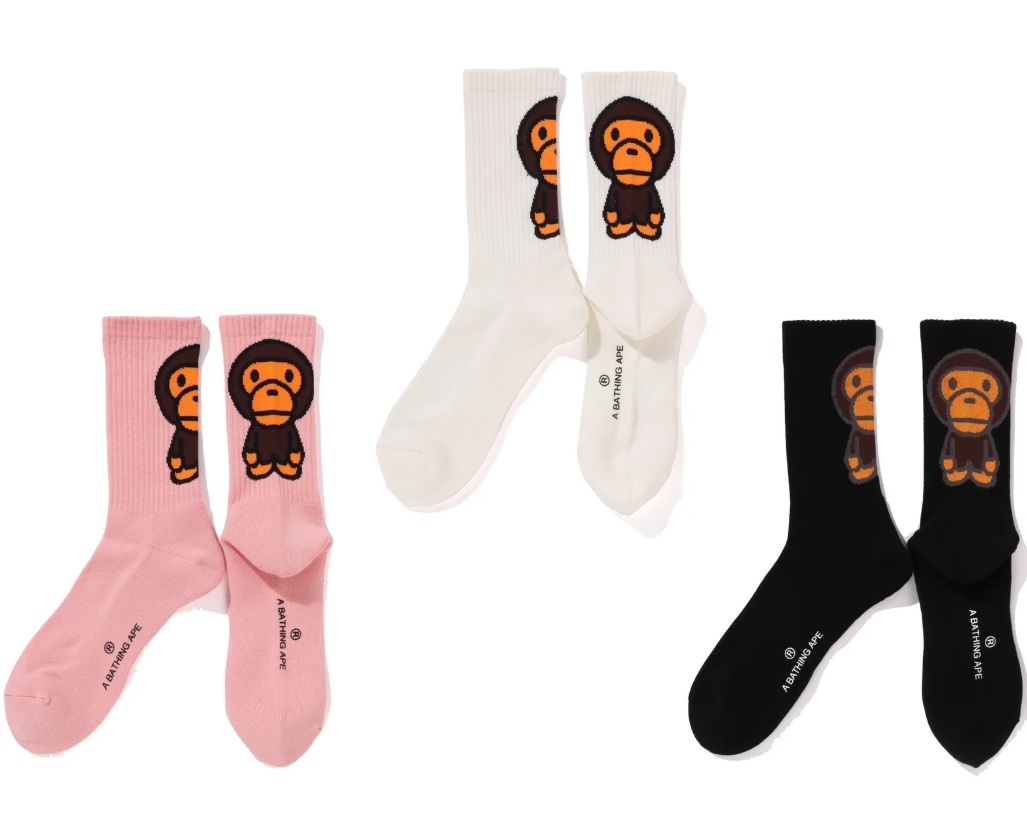 (베이프정품) 베이비 마일로 양말 BABY MILO SOCKS : 망나니즈