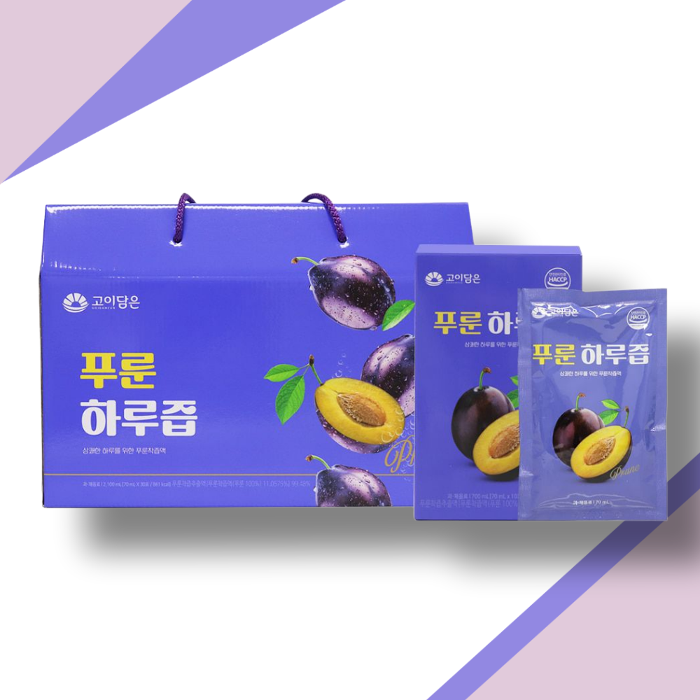 고이담은 푸룬주스 푸른주스 푸룬즙 70ml 30포 : 로얼