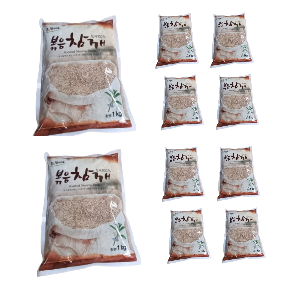 맑은식품 볶음참깨 1KG 10개 (1박스) : 식자재민족