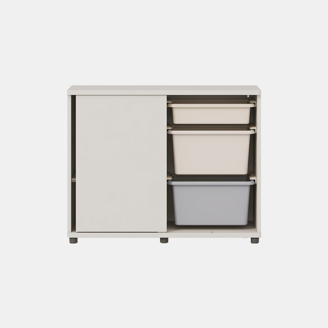 일룸 두들 회전도어 수납장 B(일반도어형) 948.5x392x750mm, 2단, OAT(오트밀) : iloom일룸