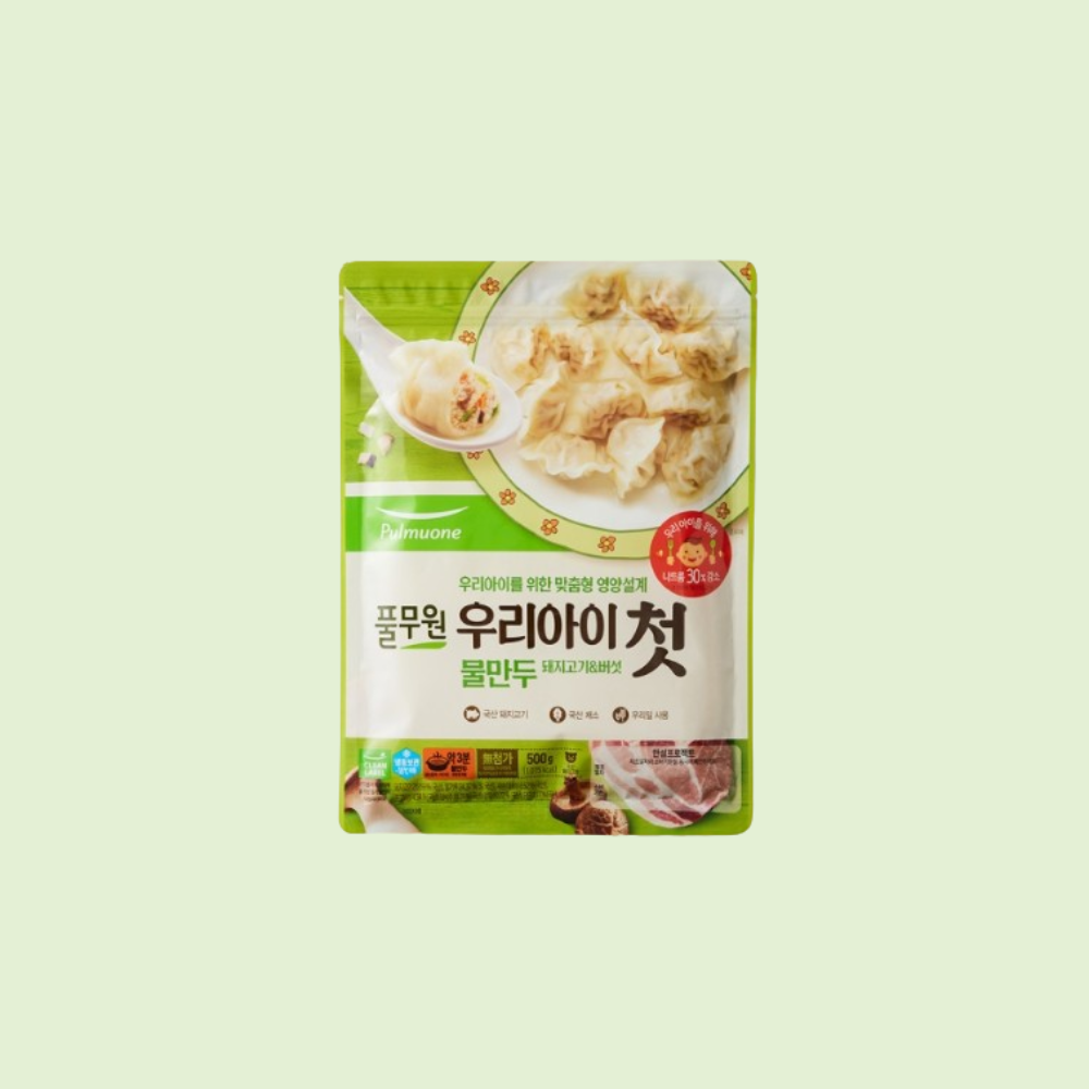 풀무원 우리아이 첫 물만두 (돼지고기&버섯) (500g) : 표레트