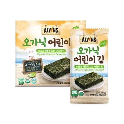 엘빈즈 오가닉 어린이김 2박스(20개입) : 엘빈즈