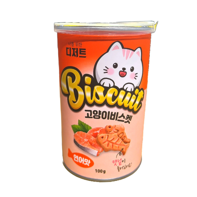 너를 위한 디저트 고양이 비스켓 연어, 100g, 1개 : 네이쳐 주식회사