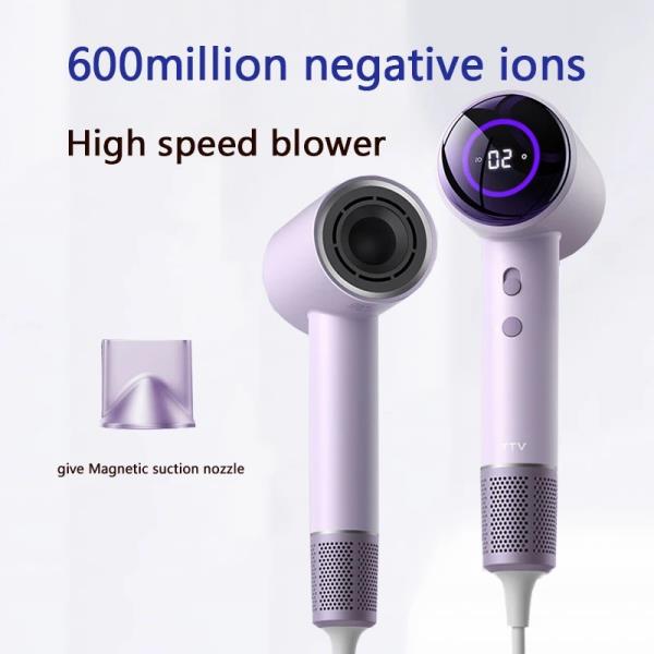 헤어 드라이어 새로운 고속 음이온 LED 디스플레이 노즐 110V 1600W 고출력 : 에스디 물산
