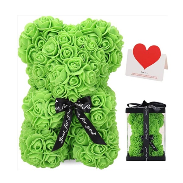 인공 장미 곰 크리 에이 티브 영원한 꽃 TeddyBear 로맨틱 발렌타인 데이  일 웨딩 장식 : 빅원물류3