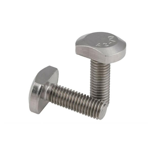T 볼트 M5 M6 M8 M10 M12 T 나사 사각 머리 나사 304 Stanless Steel GB37 T-슬롯용 해머 헤드 볼트 : 육십육플렉스