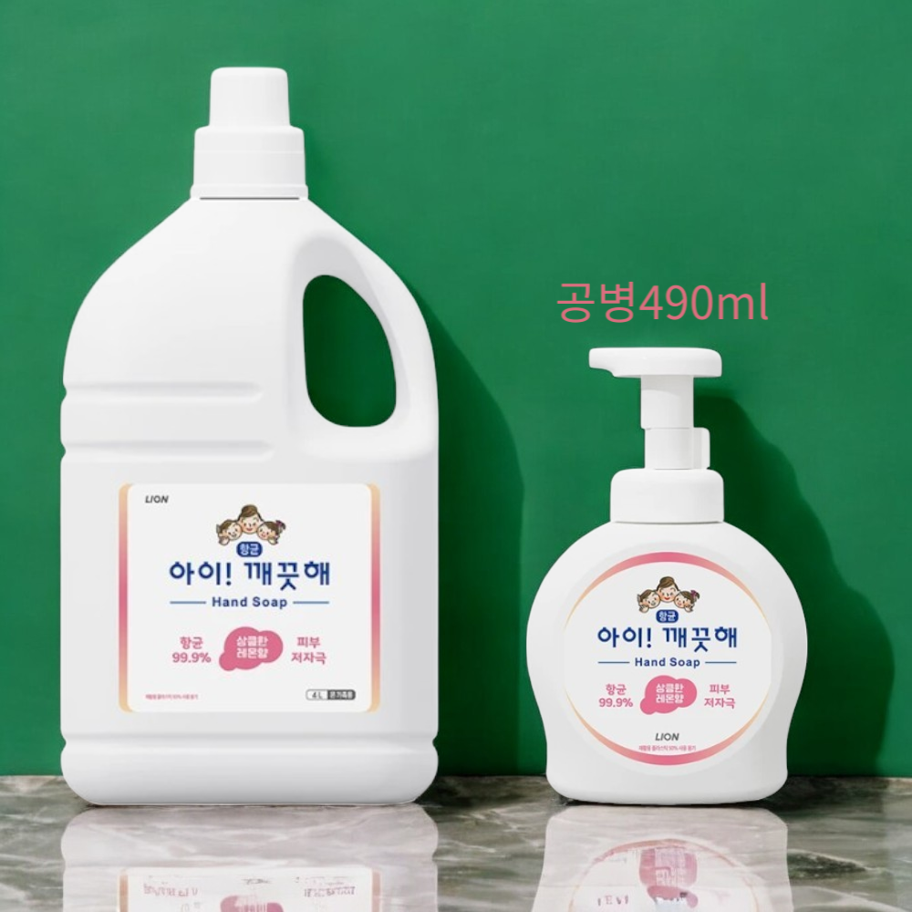 아이깨끗해 거품형 핸드솝  X 4L, 1개 : 별빛유니콘