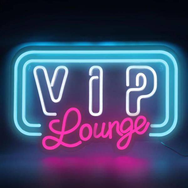 VIP 라운지 네온 조명 LED 램프, 미적 장식, 레스토랑 아트, 결혼식에 이상적, 손님용 맞춤형 사인 : 그리다컴퍼니