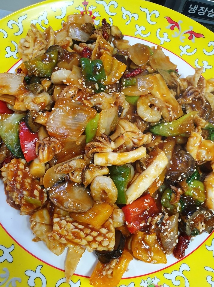 오징어 몸살칼집 냉동오징어 무라사키 (팔보채, 양장피, 냉짬뽕용) 북양산 2kg, 4개 : 영수산