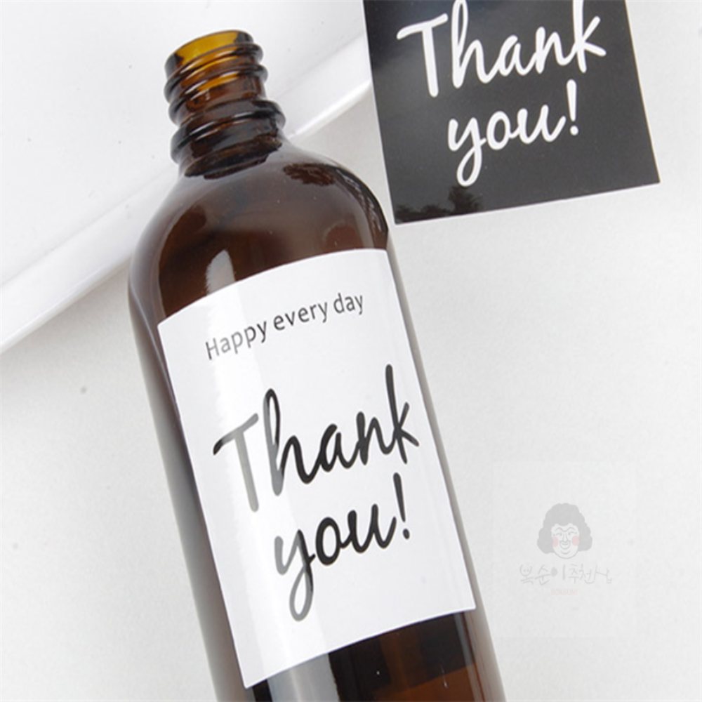 복순디자인 THANK YOU 스티커 답례품포장 thankyou스티커 : 복순이추천샵