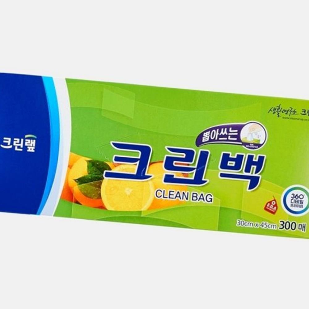 [다올] 비닐백 위생용품 크린 뽑아쓰는 크린백 30cm x 45cm (대) 300매 : 다올마차