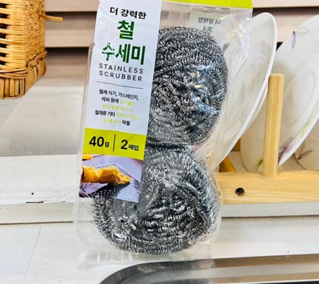 철수세미 강력 스텐 설거지 세척용 2개 : 키킹샵