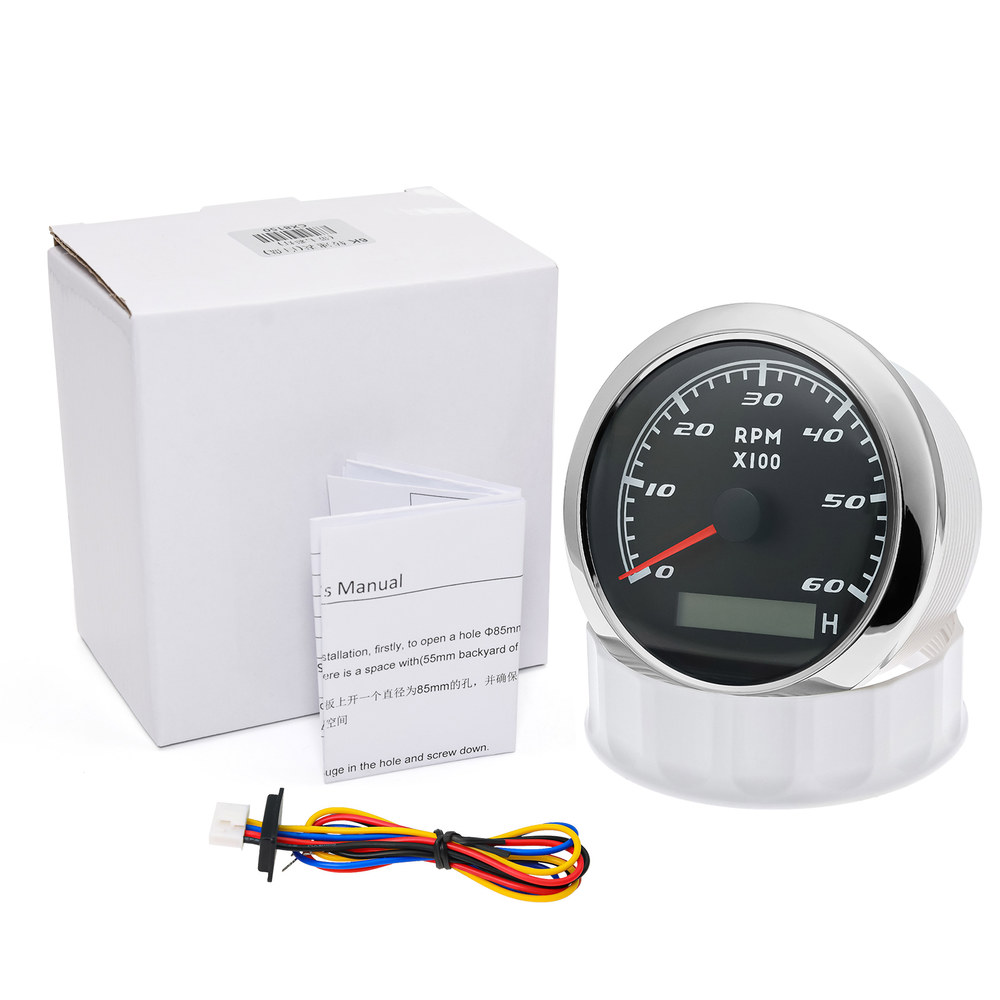 타코 4000RPM 시간 게이지 7000RPM 보트용 타코미터 6000RPM 포함 800 : 뭉테라