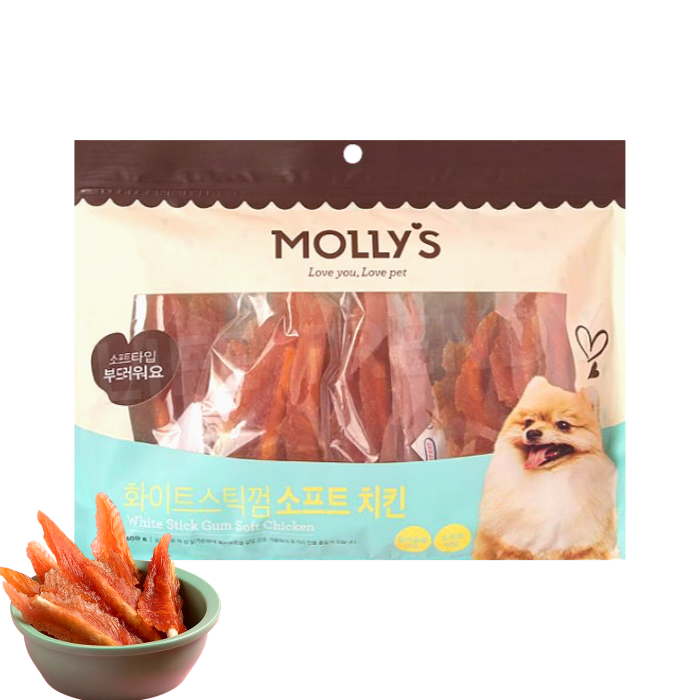 몰리스 화이트스틱껌 소프트치킨 400g : 라이프플랫폼