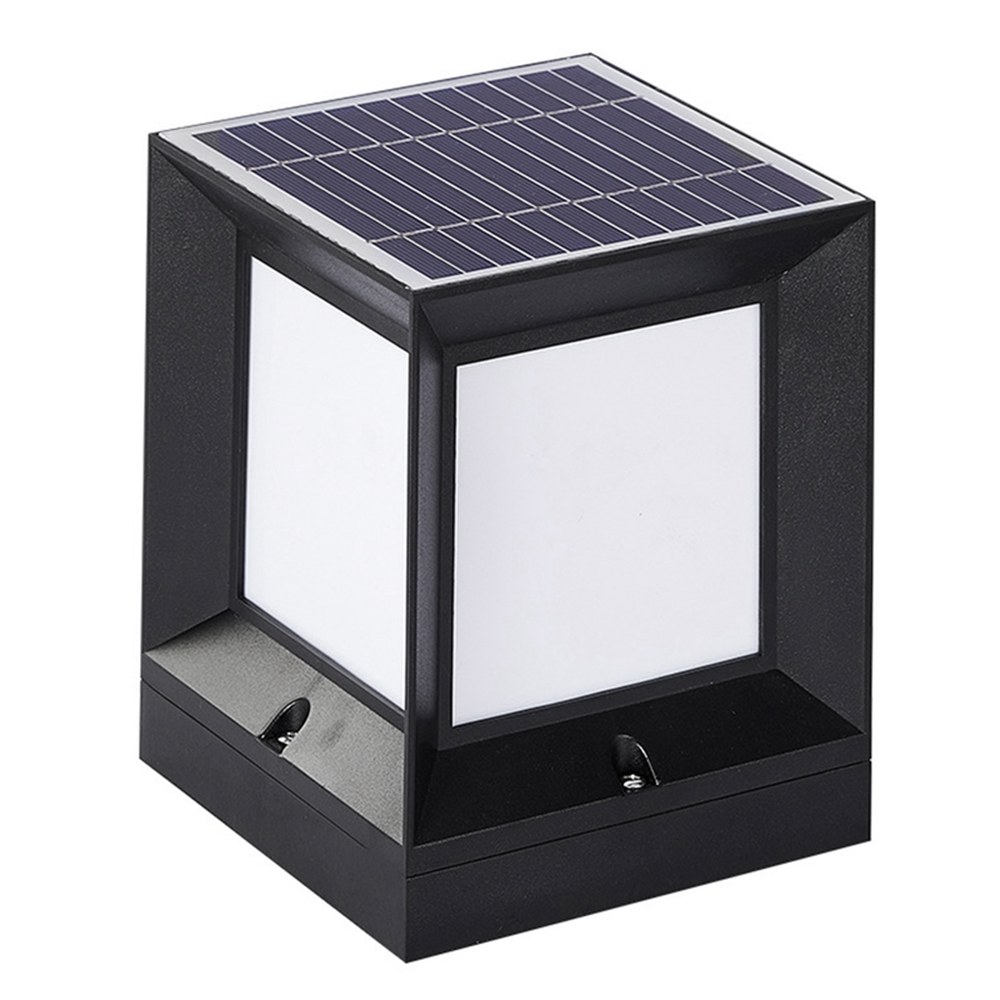 LED 태양광 기둥 헤드라이트, 태양열 기둥 램프, 야외 방수 벽 조명, 안뜰 조경 정원용, 10cm : 중국나라대행