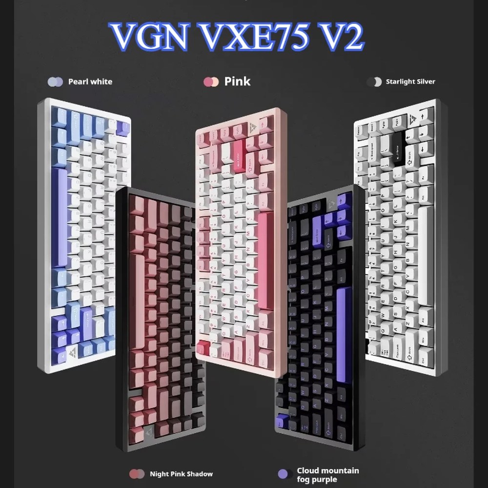 Vxe75 V2 CNC 알루미늄 파일 무선 블루투스 기계식 , 개스킷, 핫 스왑 PC 액세서리, 게이머 선물 : 구일유통