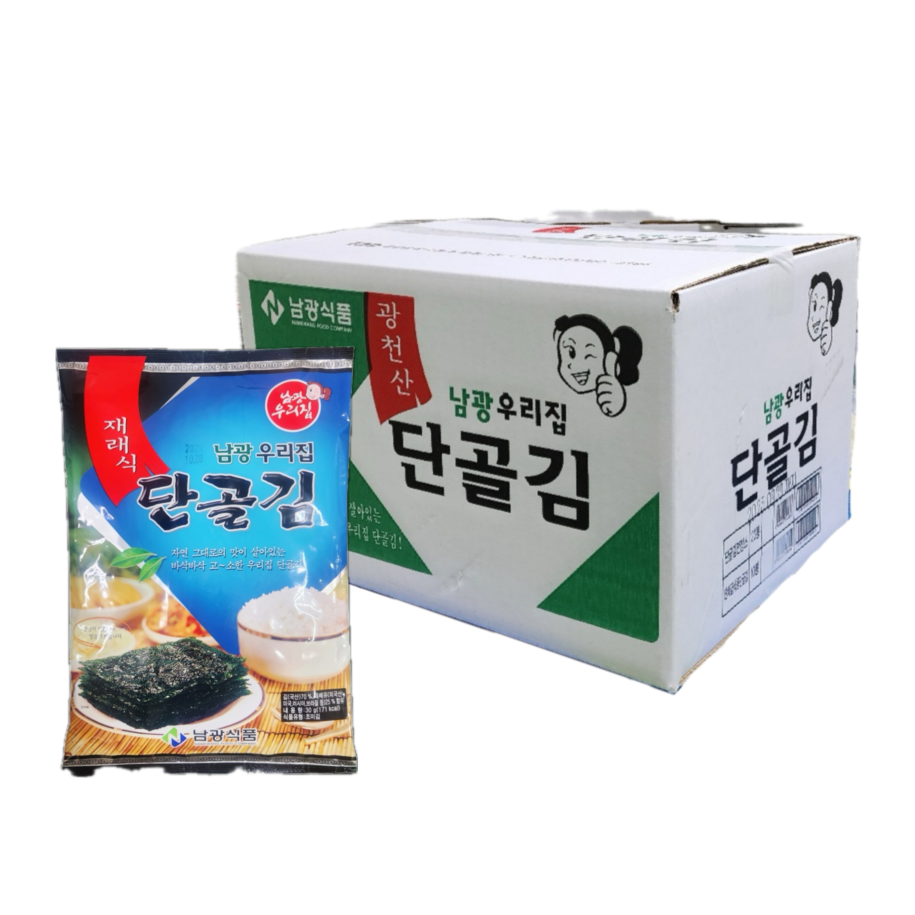 [남광식품] 재래식 우리집 단골 전장김 30gX20봉 1박스 : 남광푸드