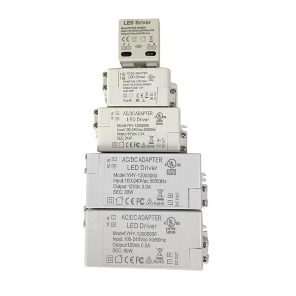 UKCA CE CCC LED 드라이버 어댑터 전원 공급 장치 램프 스트립용 조명 변압기 100V-240V-12V 5A 60 W : banamoly2
