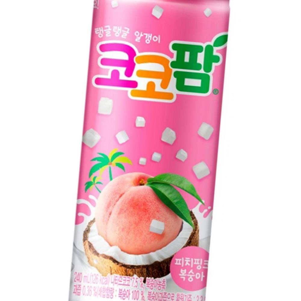 [다올] 과즙음료  과일쥬스 해태 코코팜 피치핑크 240mlx30캔 : 다올마차