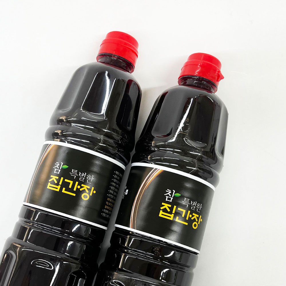 산마을농장 참특별한 집간장 0.9L 2병 조선 재래식 한식 전통 시골 간장 : 산마을농장