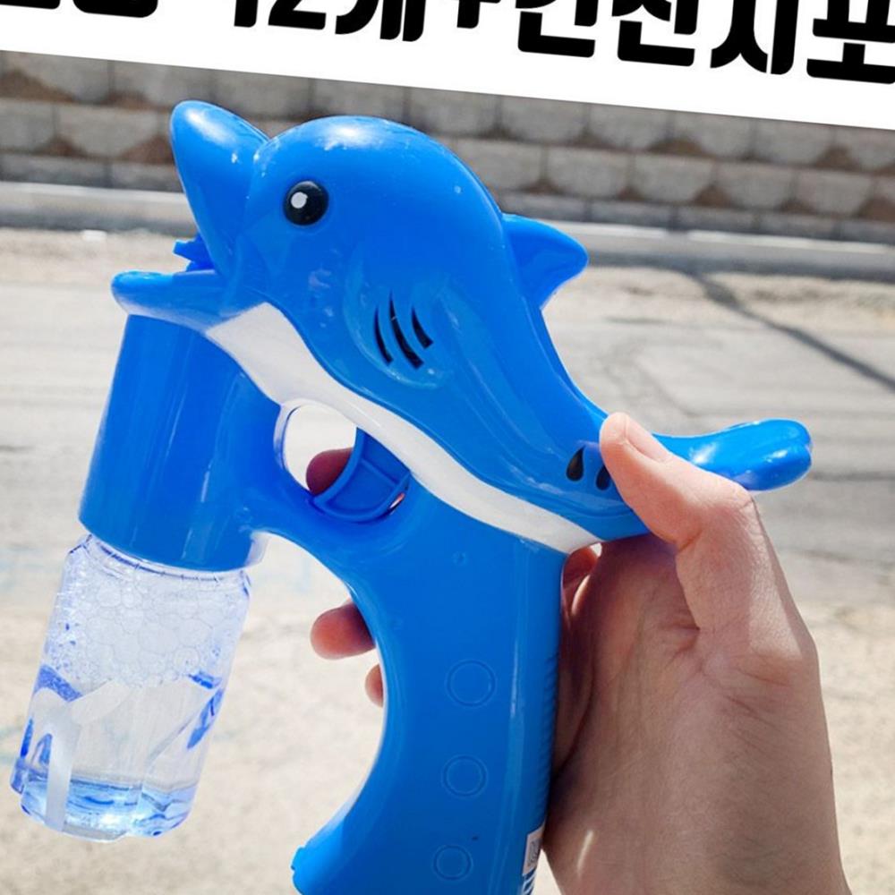 [다올] 비누방울건 비눗방울 NEW 비누방울 물놀이용품 비누방울액 2 돌고래 어린이 : 다올마차