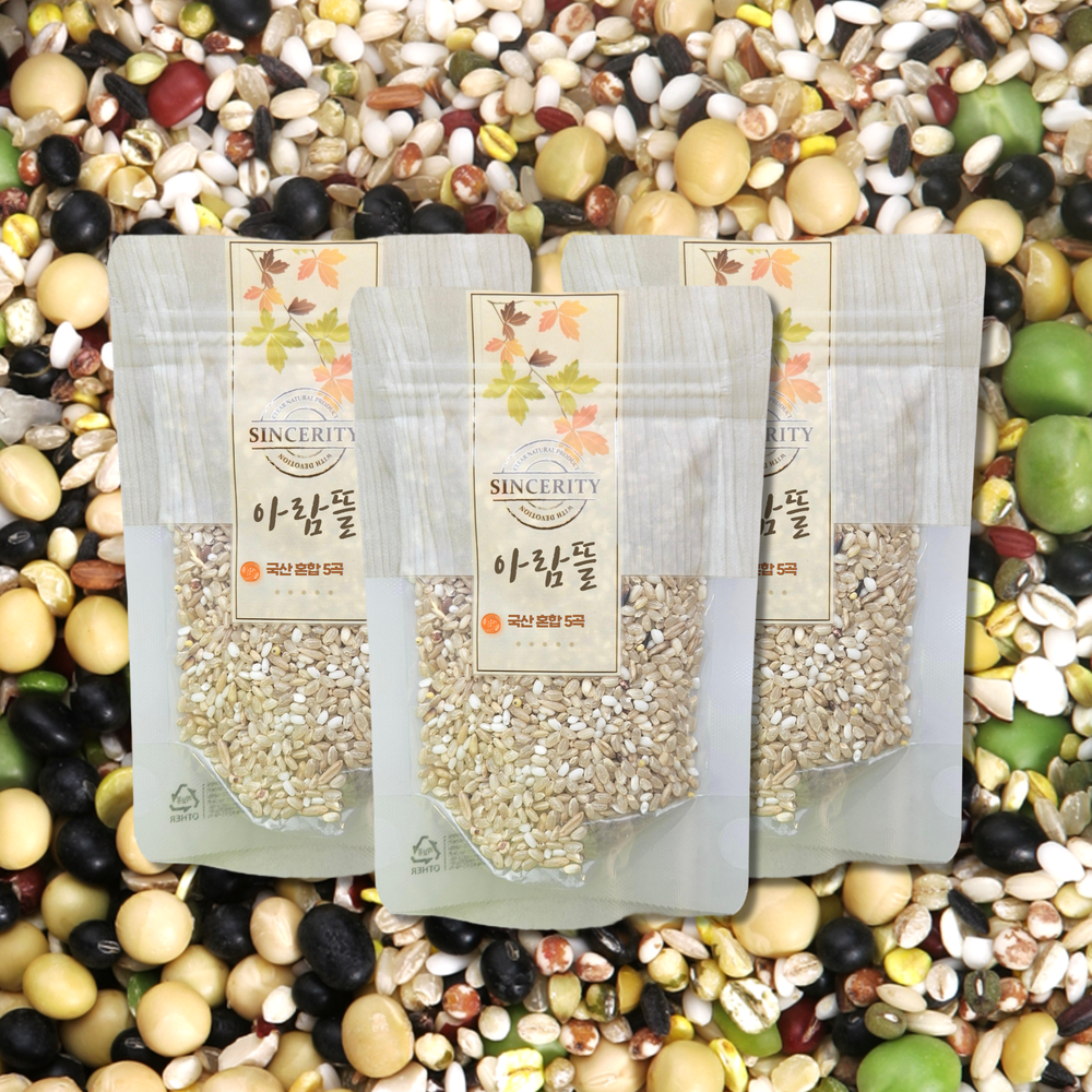 아람뜰 프리미엄 신선 국산 5곡밥 개별포장 50g ,50팩 : 아람뜰