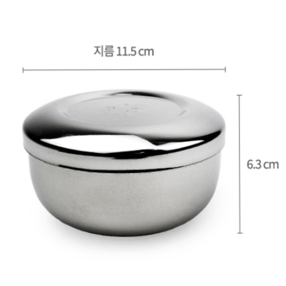 SSZ 스텐 식당 공기밥 그릇 11.5x6.3cm 밥공기 학교 업소용 : 쏭지스토어