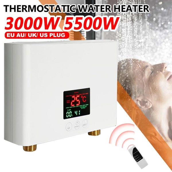순간 온수기 110V/220V 인스턴트 온수기 3000W/5500W 욕실 샤워 및 가정용 주방 난방용 벽걸이 형 전기 히터 : 이 컴퍼니