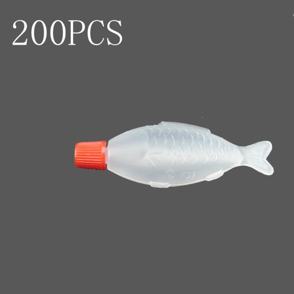 꿀박스 200PCS 미니 작은 물고기 모양 병 간장 초밥 휴대 플라스틱 기 다목적  상자 스토리지 주최자 ZXY9707 : 인터내셔널샵퍼