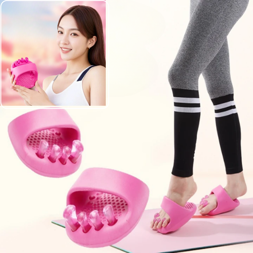 가자미근 슬리퍼 까치발 앞꿈치 종아리 스트레칭 붓기 다이어트 지압 교정 당뇨 혈당 실내화 : 캐쉬핏