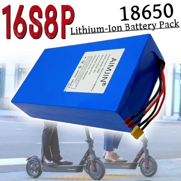BMS가 내장된 새로운 60V 30Ah 16S8P 3000W CityCoco 전기 스쿠터 자전거 리튬 이온 배터리 팩 : -영원물산-