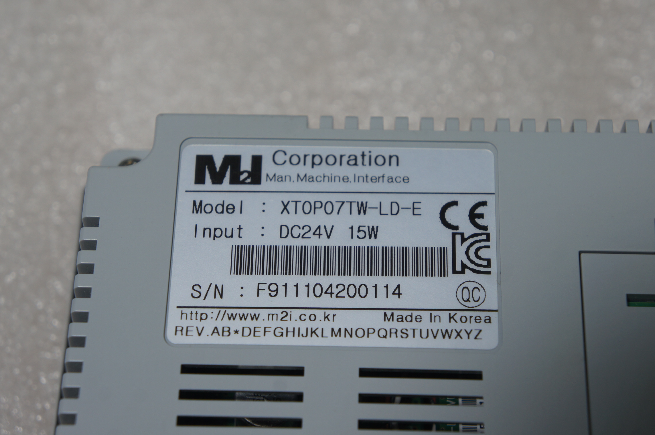 29485)M2I XTOP07TW-LD-E 테스트완료 터치스크린 실사용품 작동양호 사진과동일품 : 금보전기