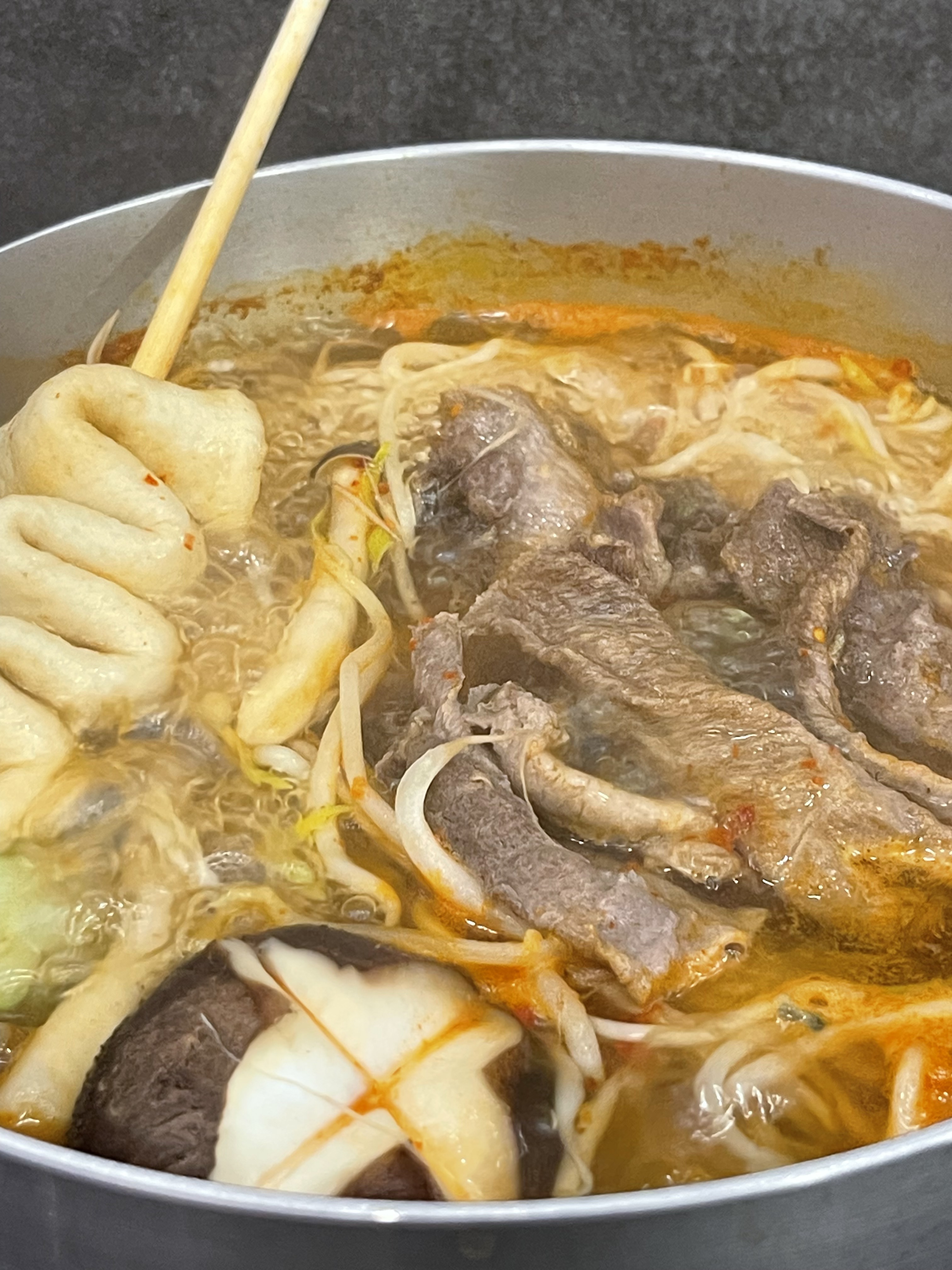 얼큰 샤브 칼국수 캠핑 홈쿡 밀키트 4인분 (2인분 두팩) : 가미정샤보리