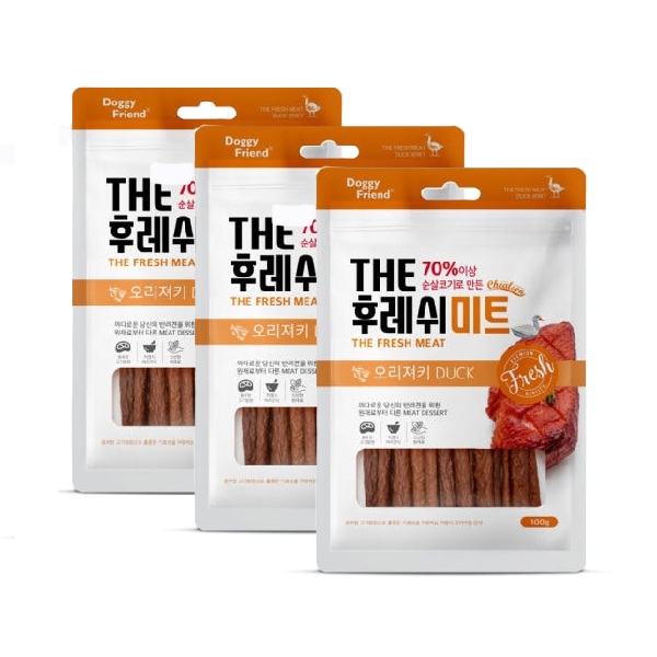 말랑말랑 더 후레쉬미트 오리져키100g x 3개 : 쏠쏠한창고