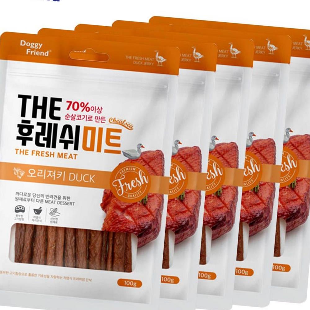 [다올] 강아지 생활 THE 후레쉬미트 오리 100g x5 : 윤다올마켓