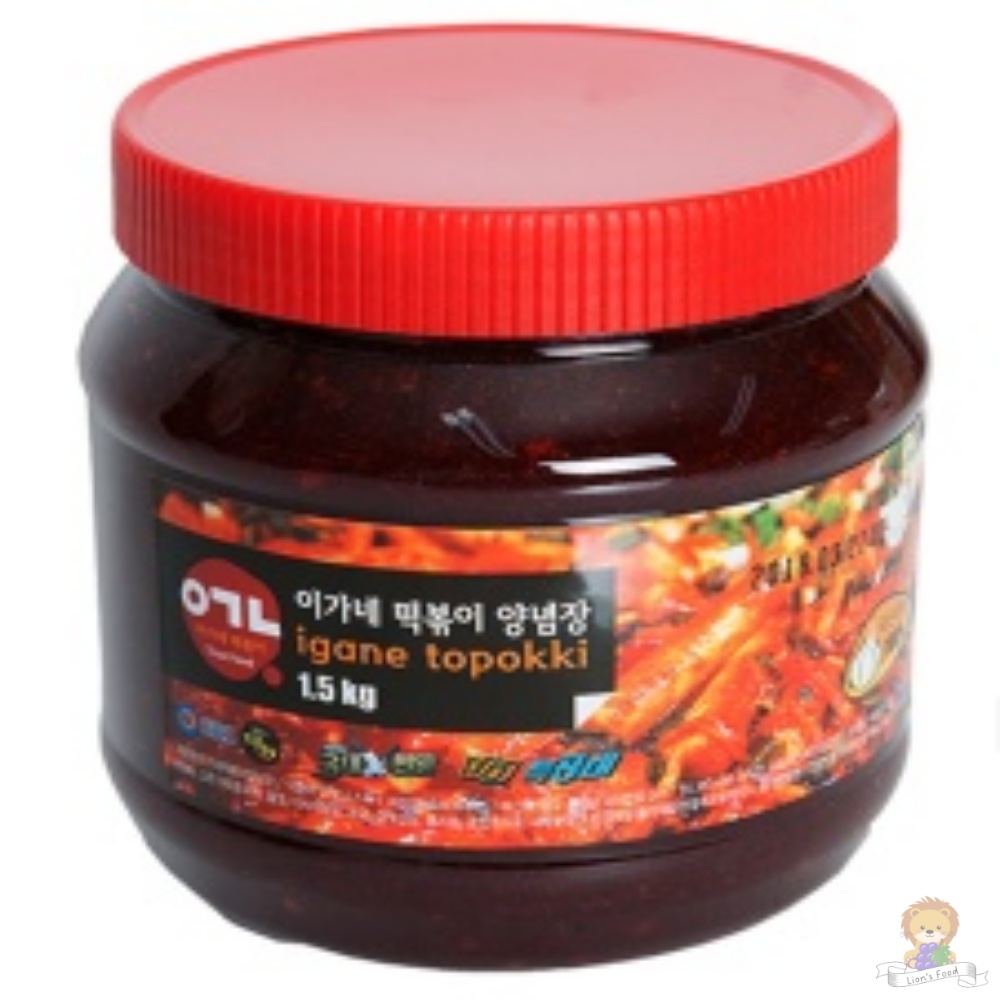 이가네 떡볶이 양념장 1.5kg 오리지널 볶음소스 : 라이언스푸드