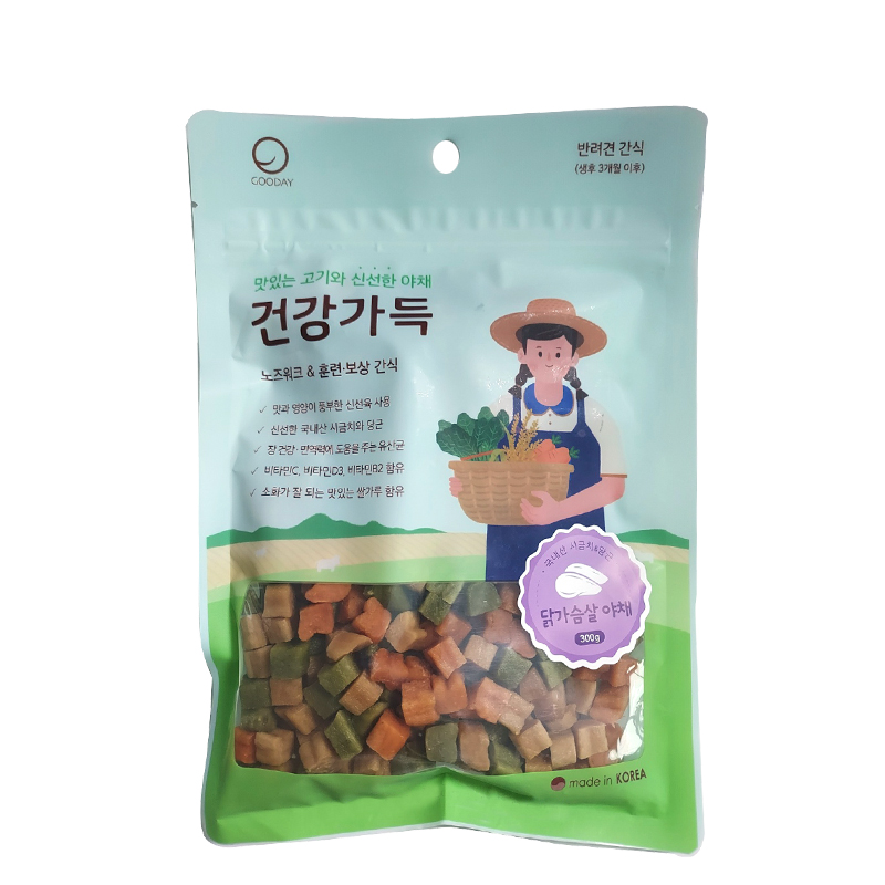 굿데이 건강가득 큐브간식 300g : 주식회사 바른생활