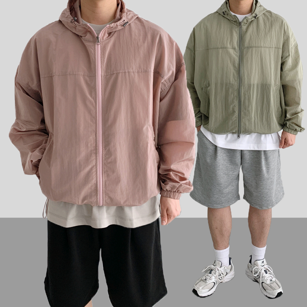 러닝바람막이 얇은바람막이 나일론바람막이 : 포앤유