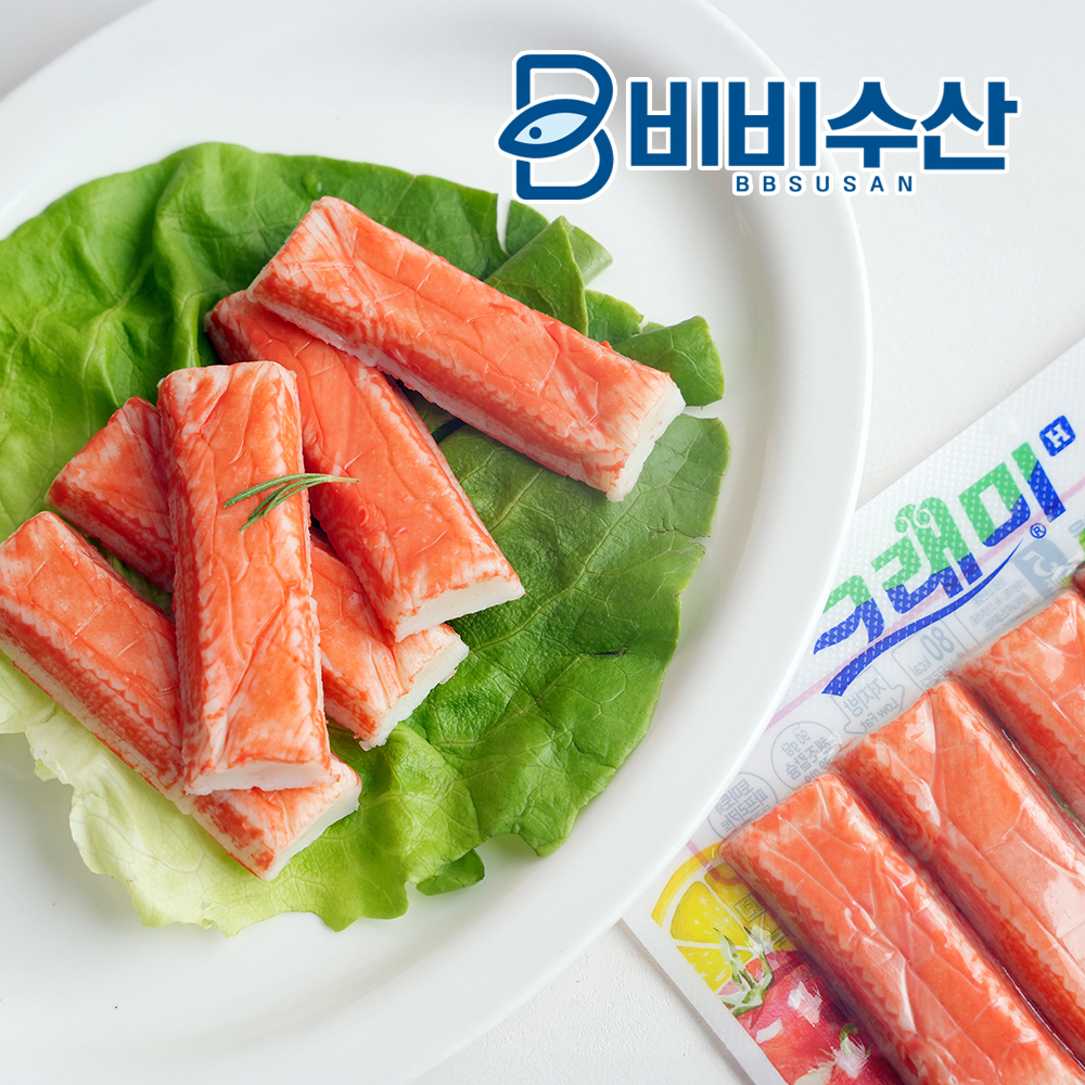 한성기업 크래미 90g 15개 게살 몬스터크랩 : 비비수산
