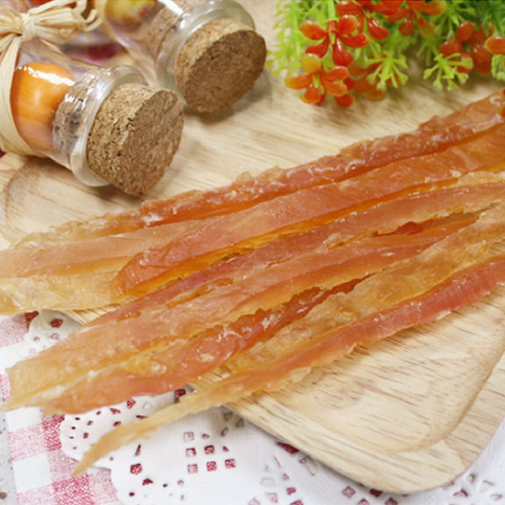대용량 강아지 사사미 간식 헬로도기 리얼 훈제 닭고기 젤리습식, 300g, 1개 : 펫 마트