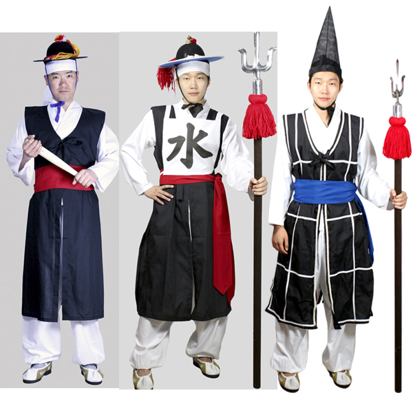 [대여]문무관 한국 전통의상 사또 포졸 수군 관복 홍철릭 아시아복장 세계민속의상 조선시대 : 파티나라-