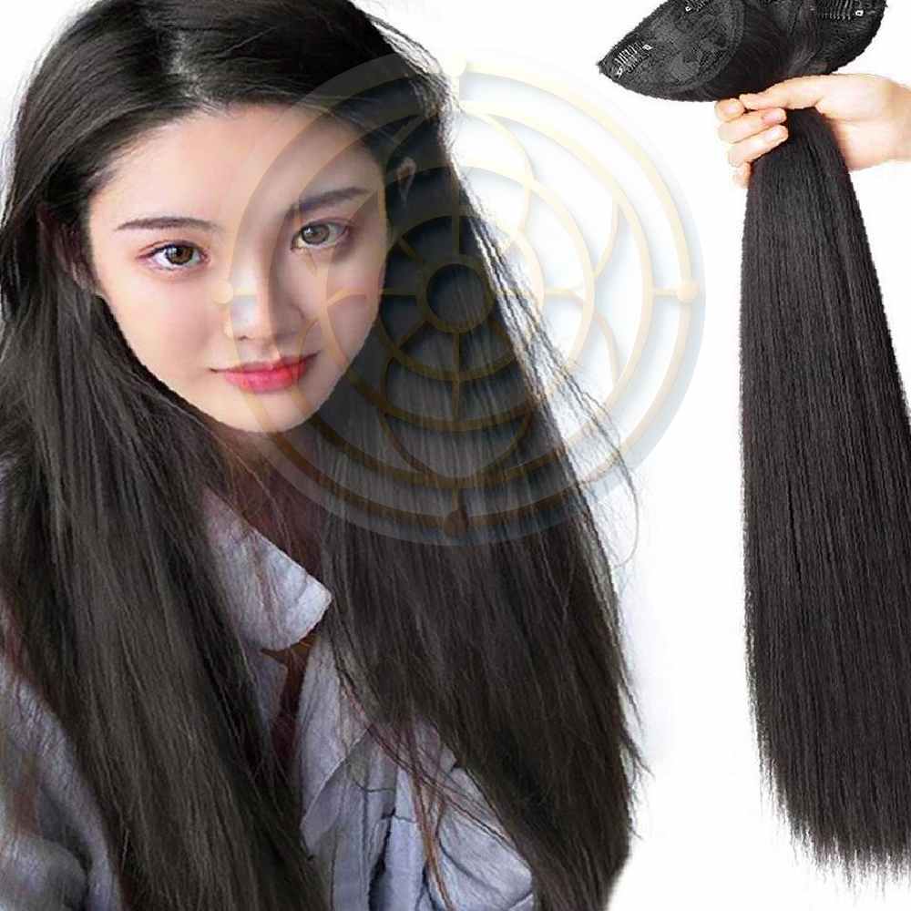 모드샵 풍성한 부분가발 헤어피스 3개 60cm 세트 헤어용품 여성가발 : 모모드샵