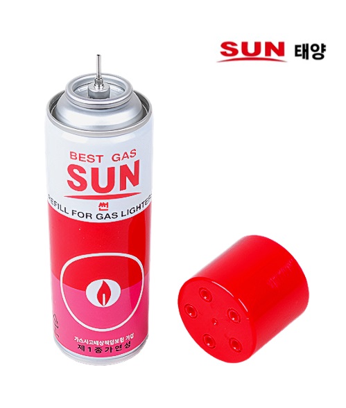 썬 라이타가스 가스충전용 135g 라이터연료 태양 라이타리필 : 매머드툴