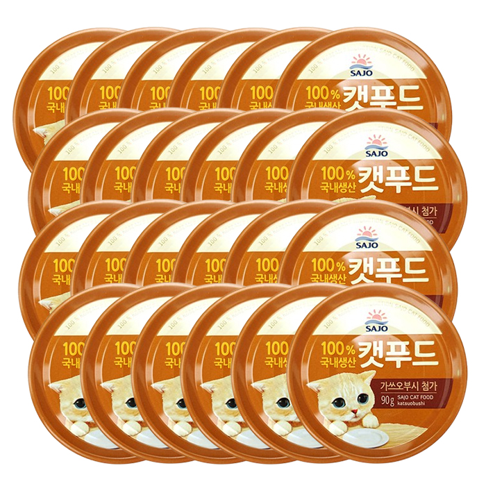 사조 로하이 캣푸드 90g x 24개 참치 가쓰오부시 고양이캔 : 우다다냥이
