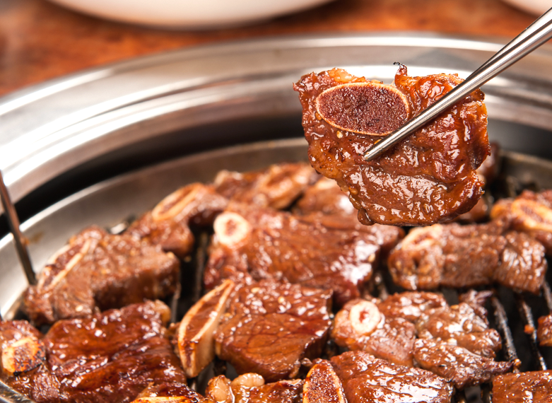 양념돼지갈비 돼지 LA 갈비 1kg : 야식포차