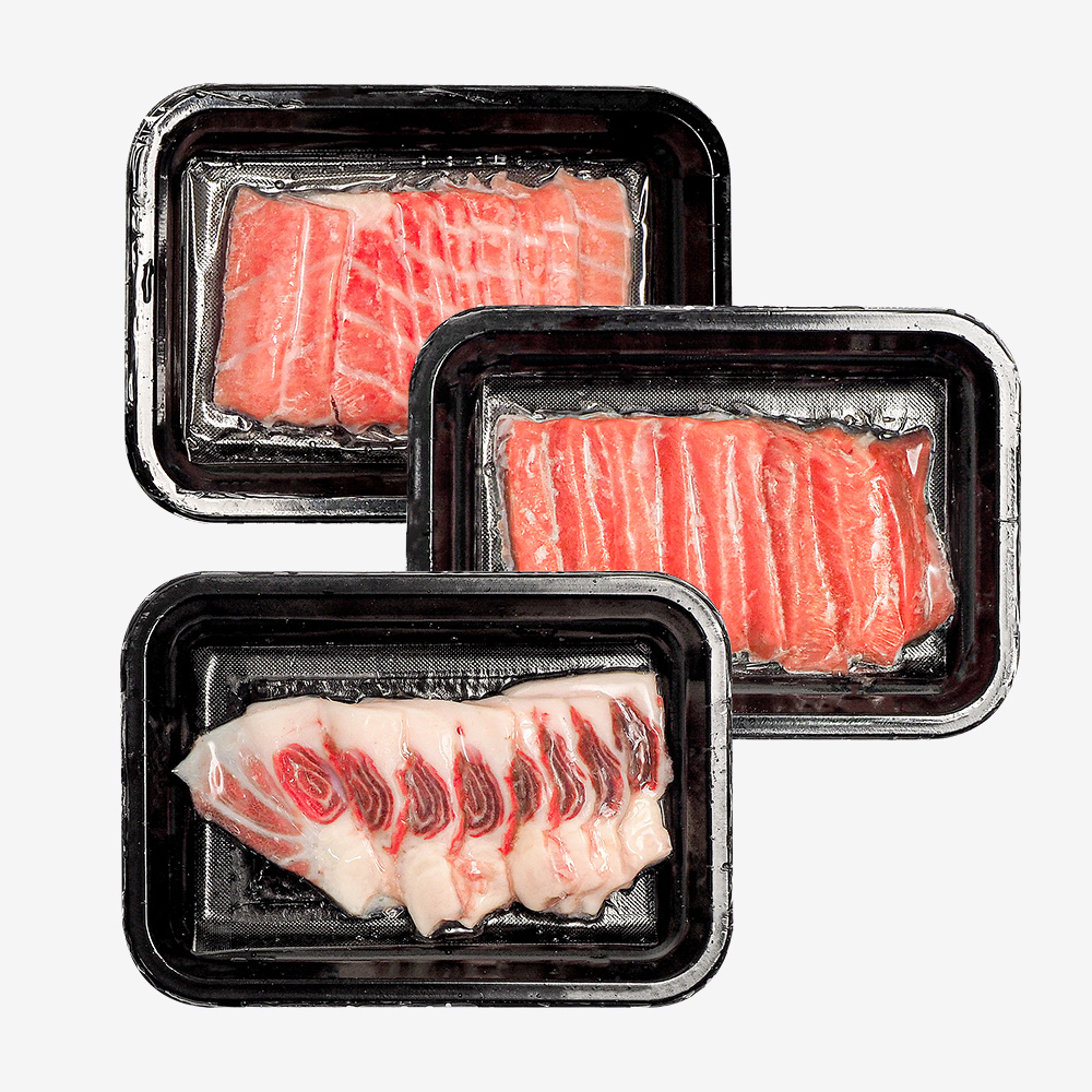 참다랑어 참치회 슬라이스 100g (중뱃살 대뱃살 배꼽살) : 인어교주해적단
