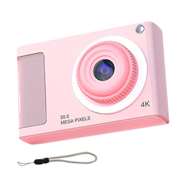 [누리사진관]어린이 학생 및 청소년용 셀카 카메라, 48MP HD, 2.4 인치 IPS 디스플레이, 16X 줌 브이로그 필 라이트 포함, 4K : 재윤상사42
