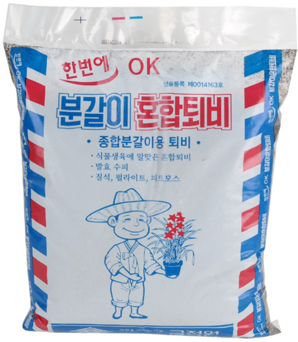 한번에OK 금정원 분갈이 혼합퇴비 8L : 명랑꽃집